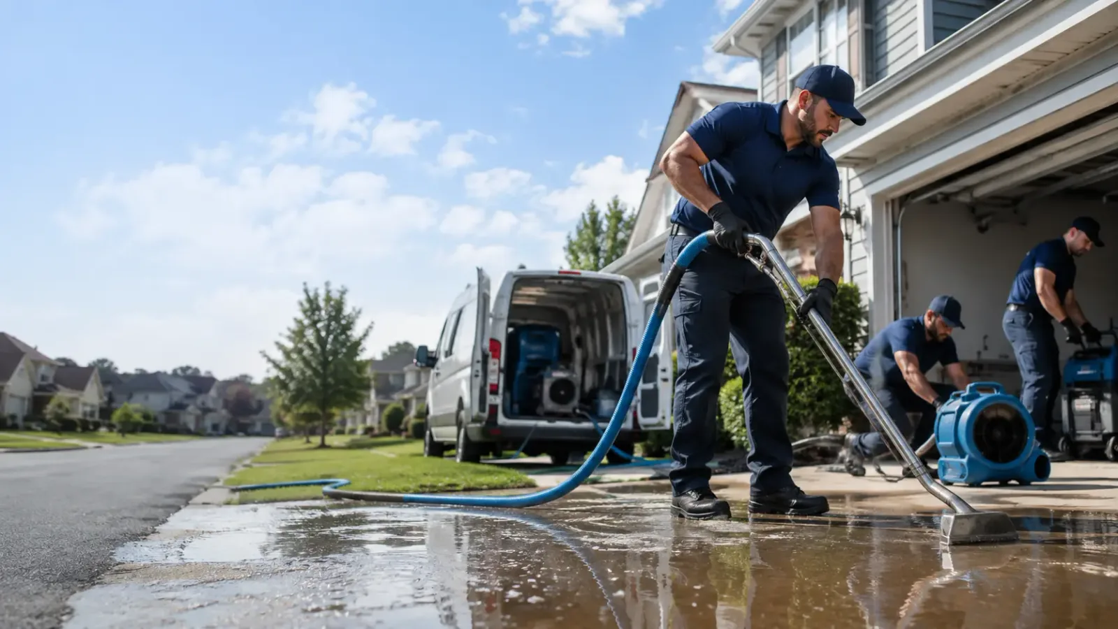 Flood Damage Restoration in Lafferty, OH